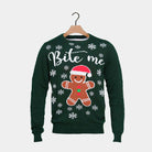 Organic Cotton Couple's Christmas Jumper Bite Me