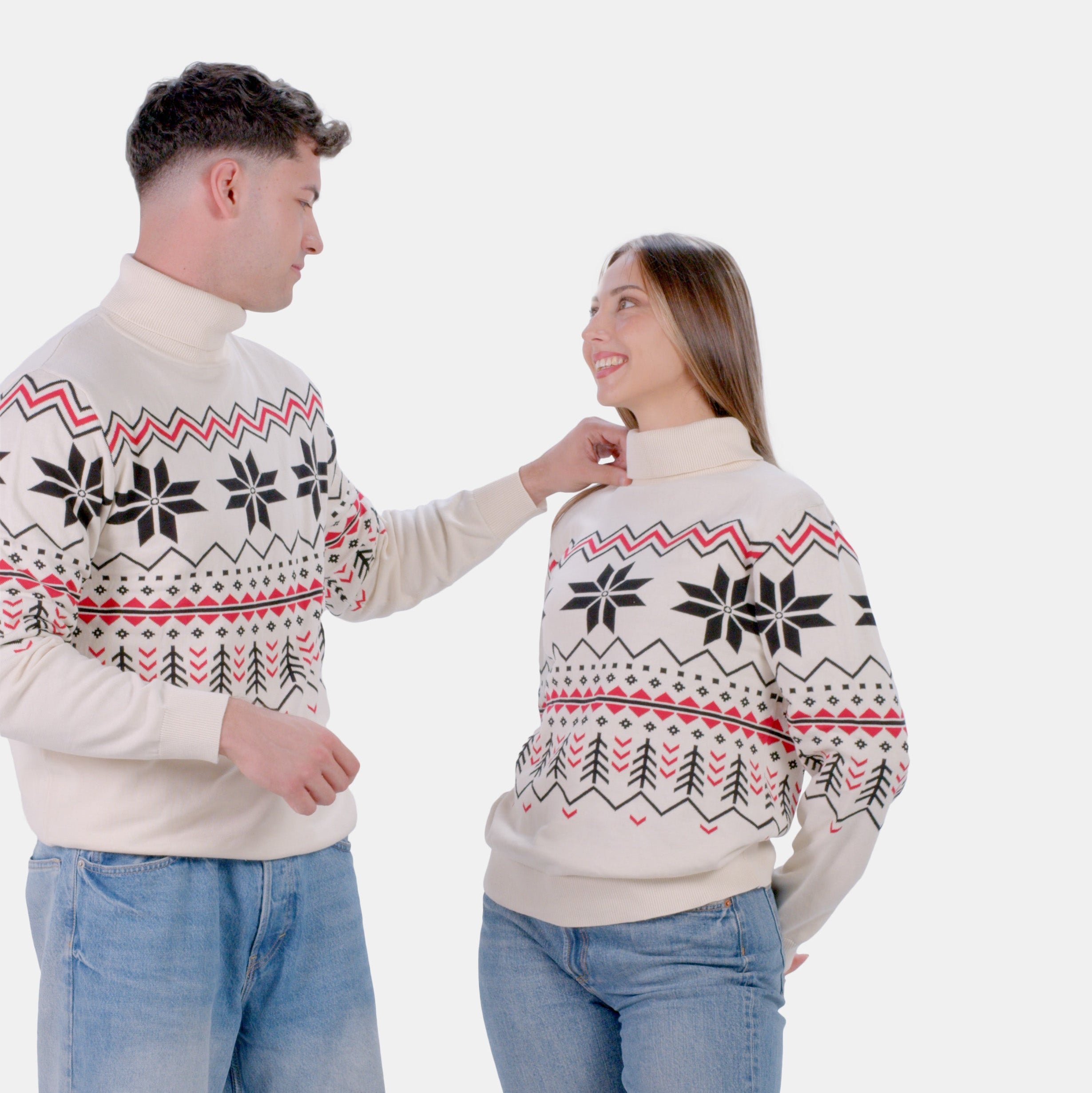 Organic Cotton Mens Jumper Après-ski Couple