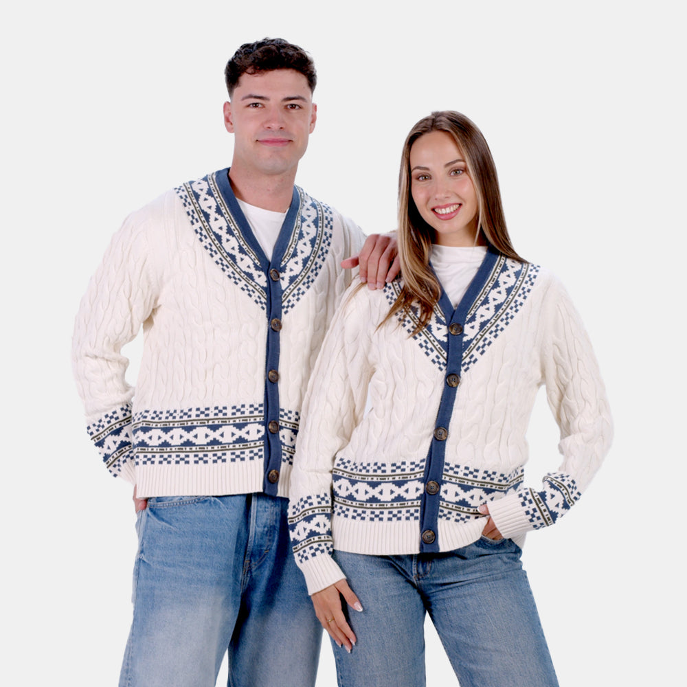 Organic Cotton Mens Jumper Cottage Couple
