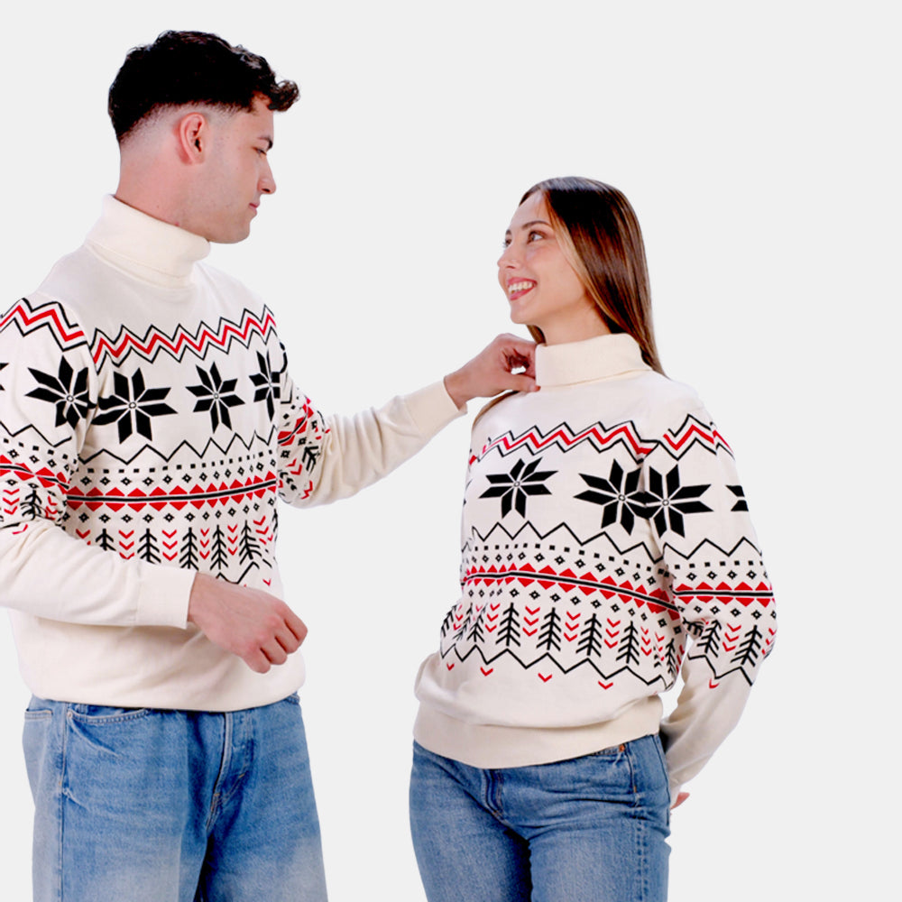 Organic Cotton Womens Jumper Après-ski Couple