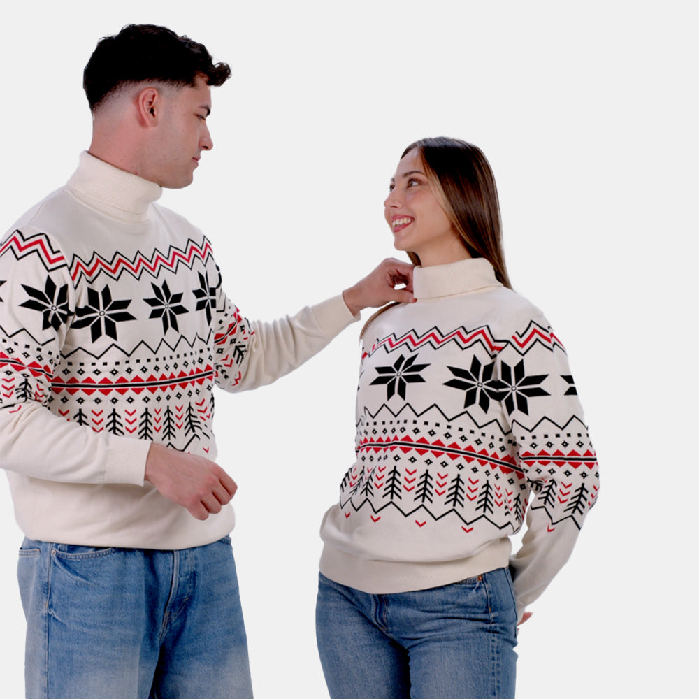 Organic Cotton Womens Jumper Après-ski Couple