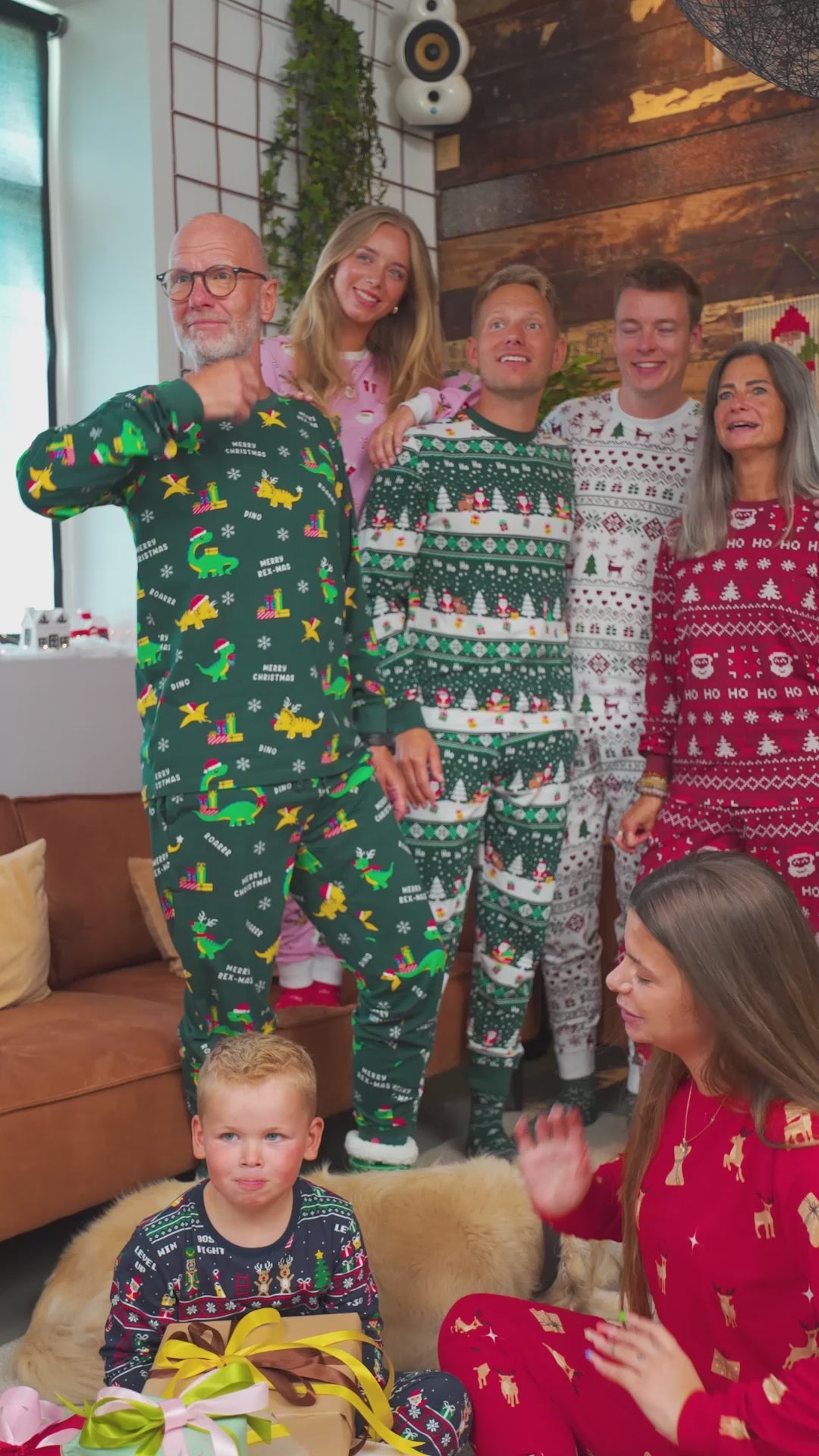 Red Green White Family Christmas Pyjama