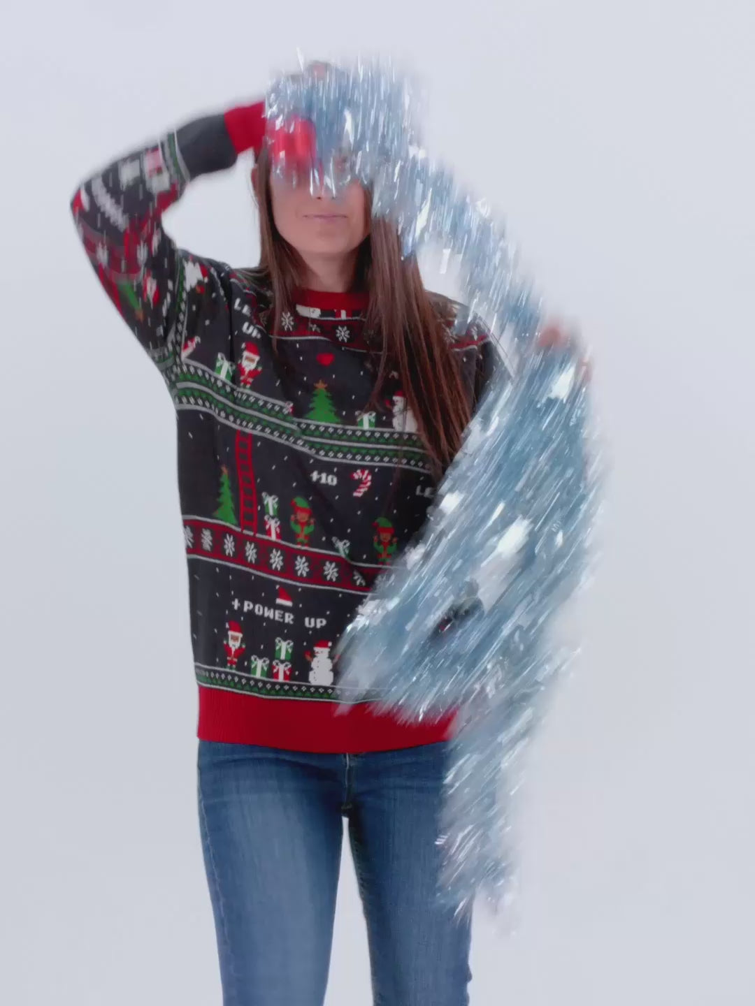 Womens  and Mens Christmas Jumper Vintage Gaming
