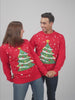 Christmas Tree Womens and Mens Red Christmas Jumper