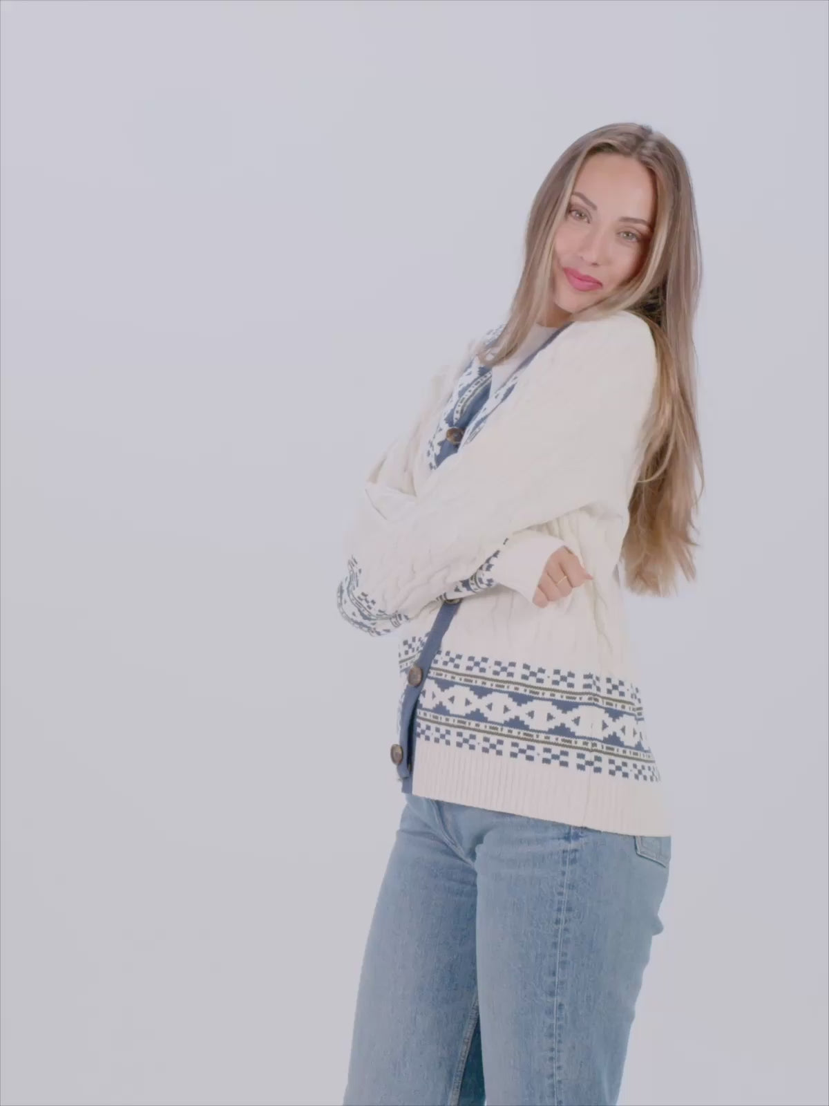 Organic Cotton Cardigan Womens and Mens Jumper Cottage