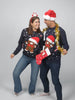 Gingerbread Womens and Mens Blue Christmas Jumper