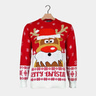 Red Men's Christmas Jumper Reindeer