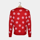 Red Men's Christmas Jumper with Rudolph the Reindeer