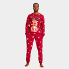 Red Christmas Pyjama for Men with Rudolph the Reindeer