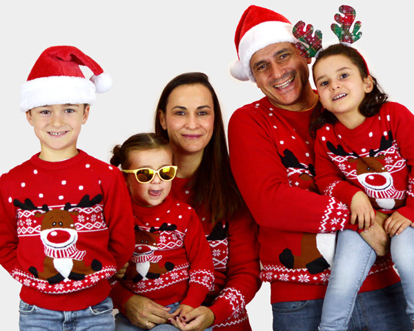 Red Family Christmas Jumpers