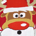 detail Red Men's Christmas Jumper with Reindeer