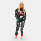 Christmas Pyjama for Women Skiing Santa
