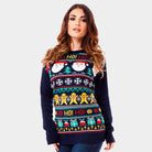 Santa Ho Ho Ho! Couple's Christmas Jumper womens