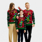 Tree-Rex LED light-up Family Christmas Jumper

