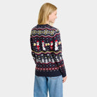 Womens Christmas Jumper Cheers Santa Back
