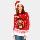 womens Wookiee Couple's Christmas Jumper