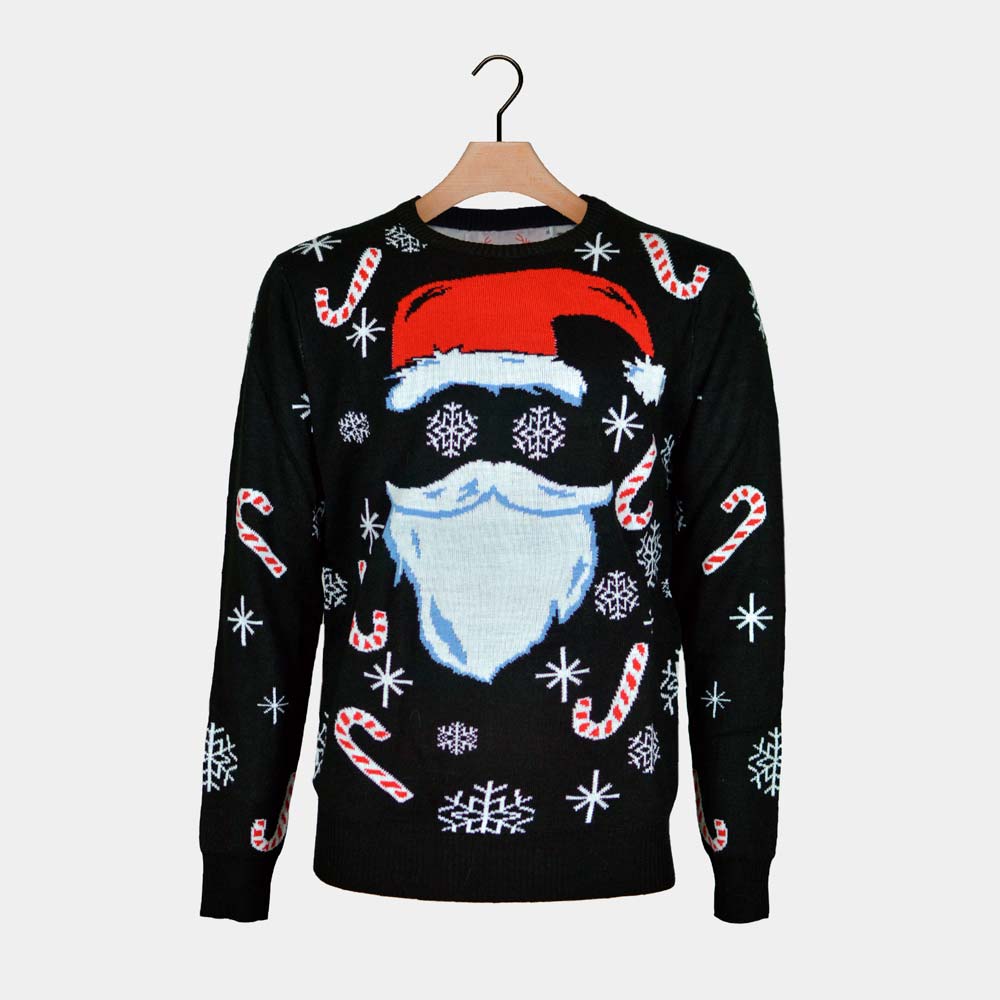 Black Santa Family Christmas Jumper