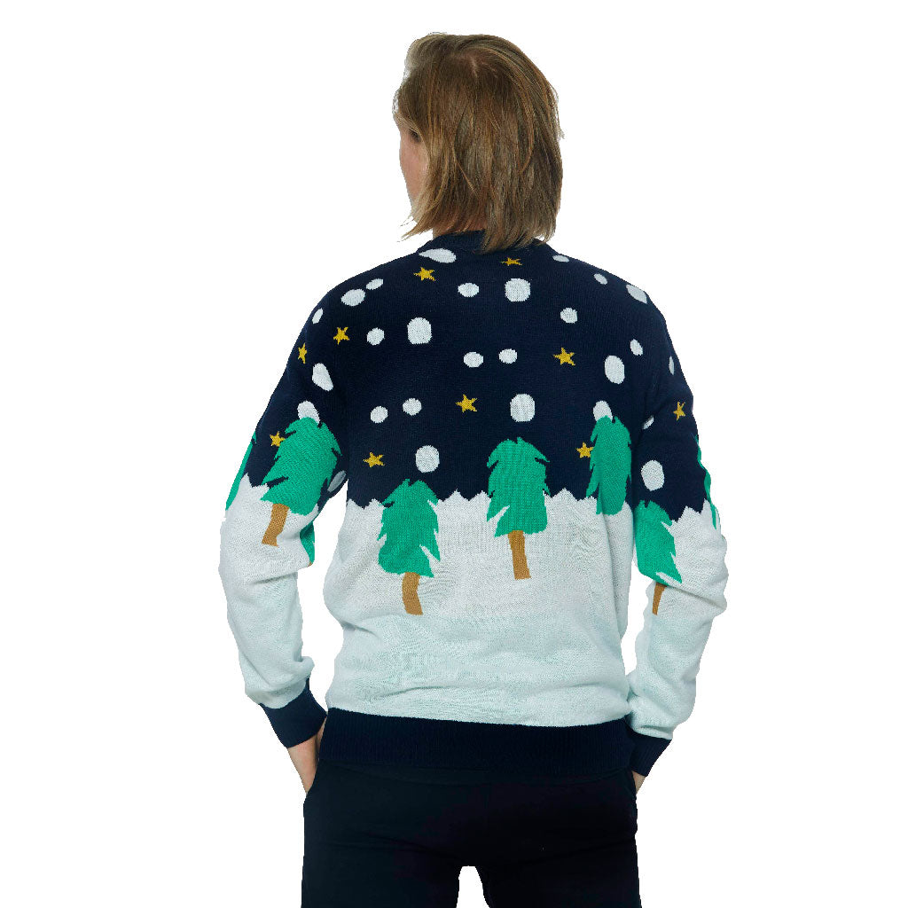 Christmas Jumper with 3D Snowman Back
