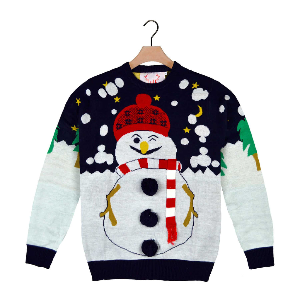Christmas Jumper with 3D Snowman