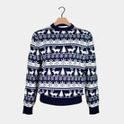 Christmas Jumper with Reindeers and Trees Strips