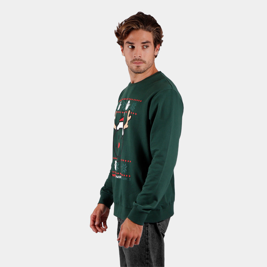 Christmas Sweatshirt Smile Mens 