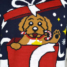 Family Christmas Jumper Feliz Navidog Detail