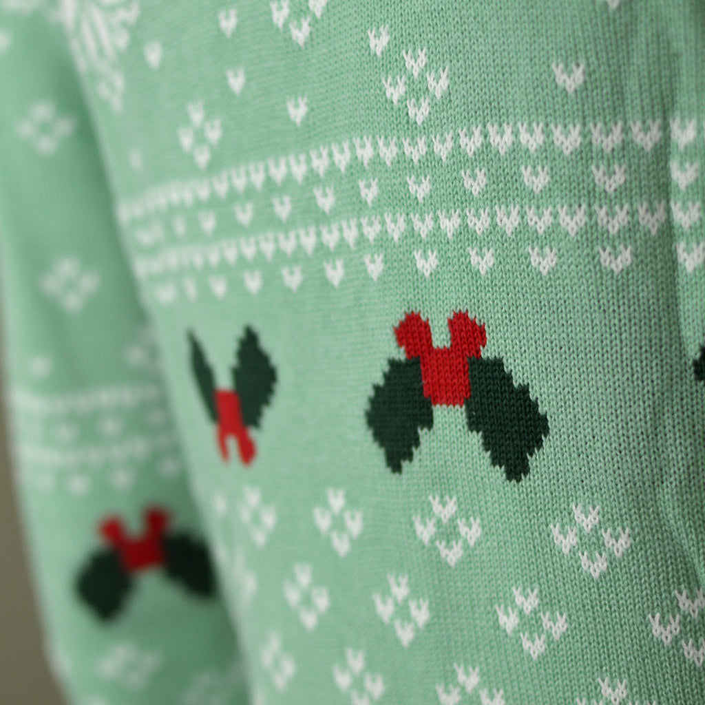 Green Sweet Family Christmas Jumper Detail