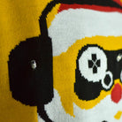 LED light-up Boys and Girls Christmas Jumper Santa Gamer Detail