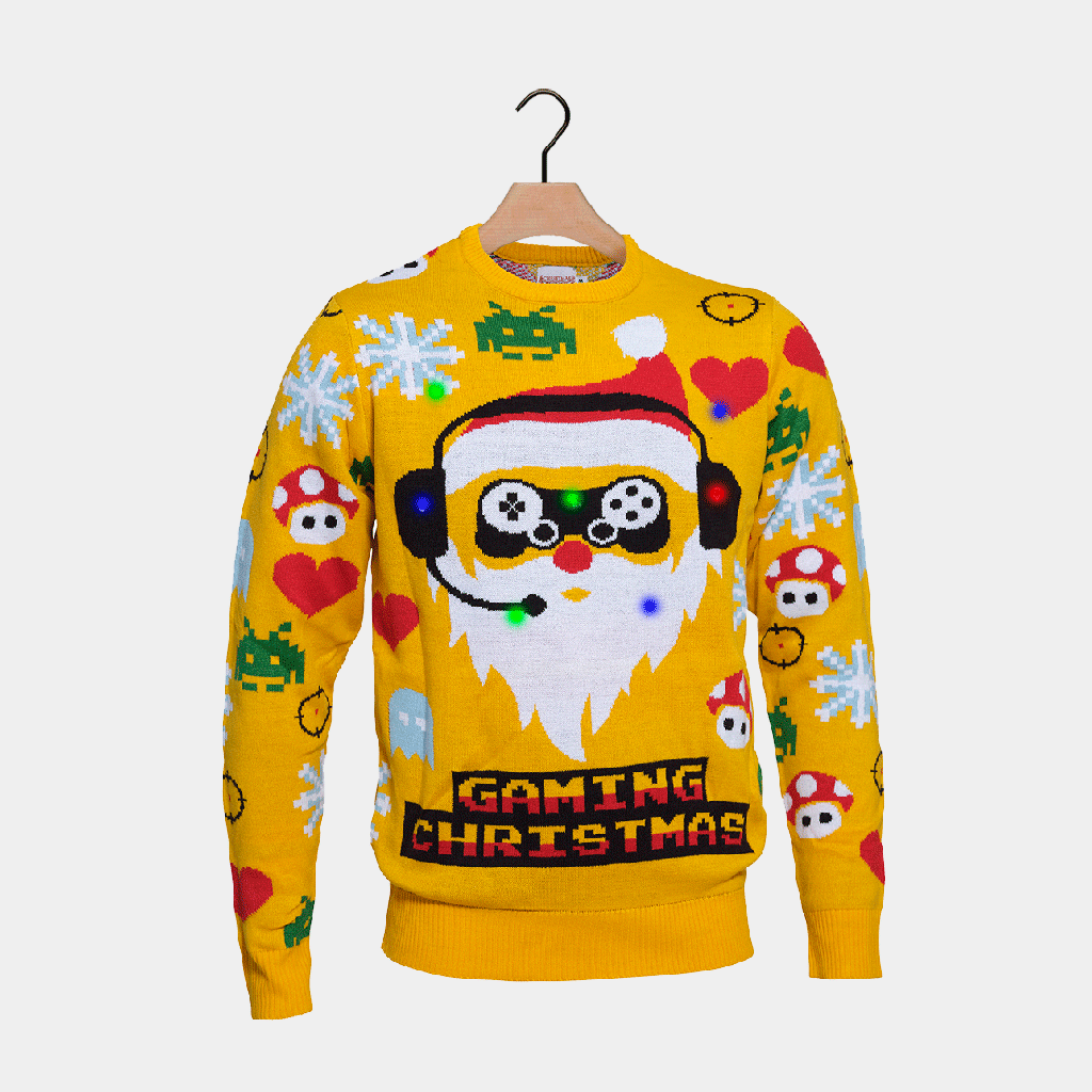 Boys christmas jumper with best sale lights