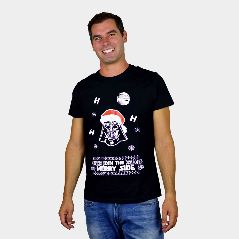 Mens Christmas T-Shirt Star Wars Darth Vader