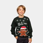 Organic Cotton Boys Christmas Jumper Jumper Bite Me