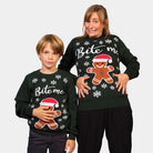 Womens Organic Cotton Christmas Jumper Bite Me