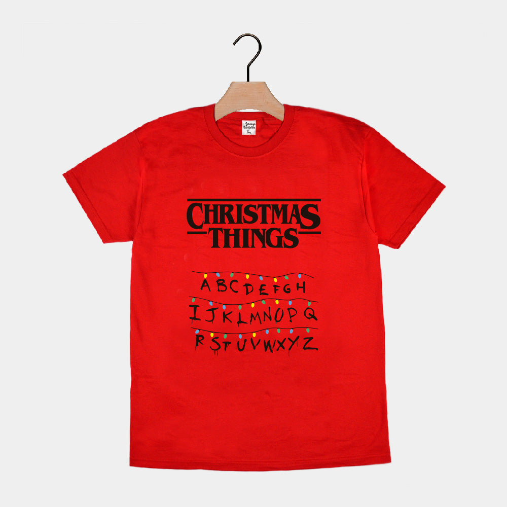 Red Mens and Womens Christmas Things T-Shirt