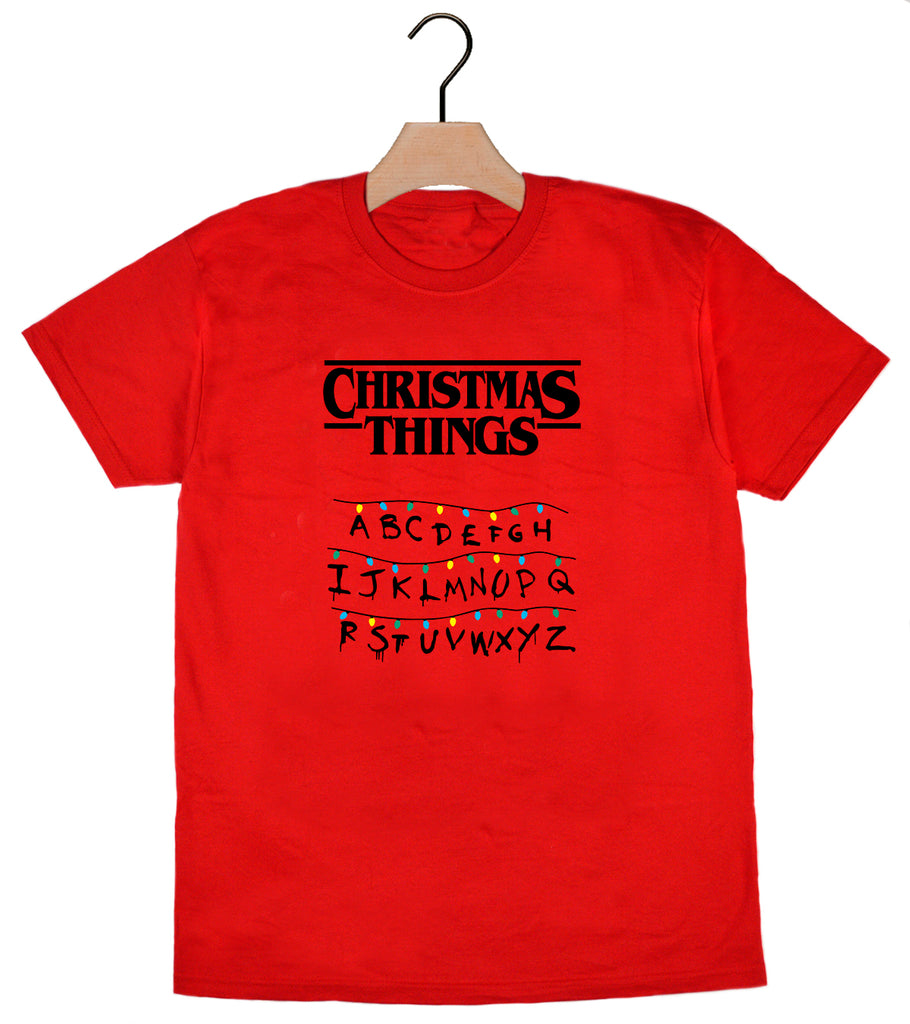 Red Mens and Womens Christmas Things T-Shirt
