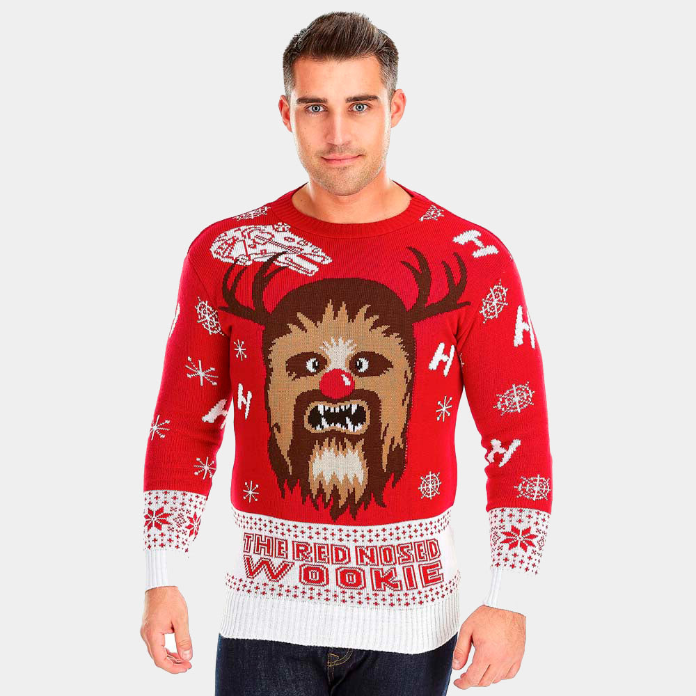 Mens Star Wars Chewbacca Christmas Jumper