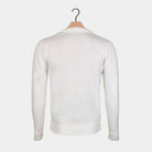 White 3D Christmas Jumper with Hairy Reindeer Back