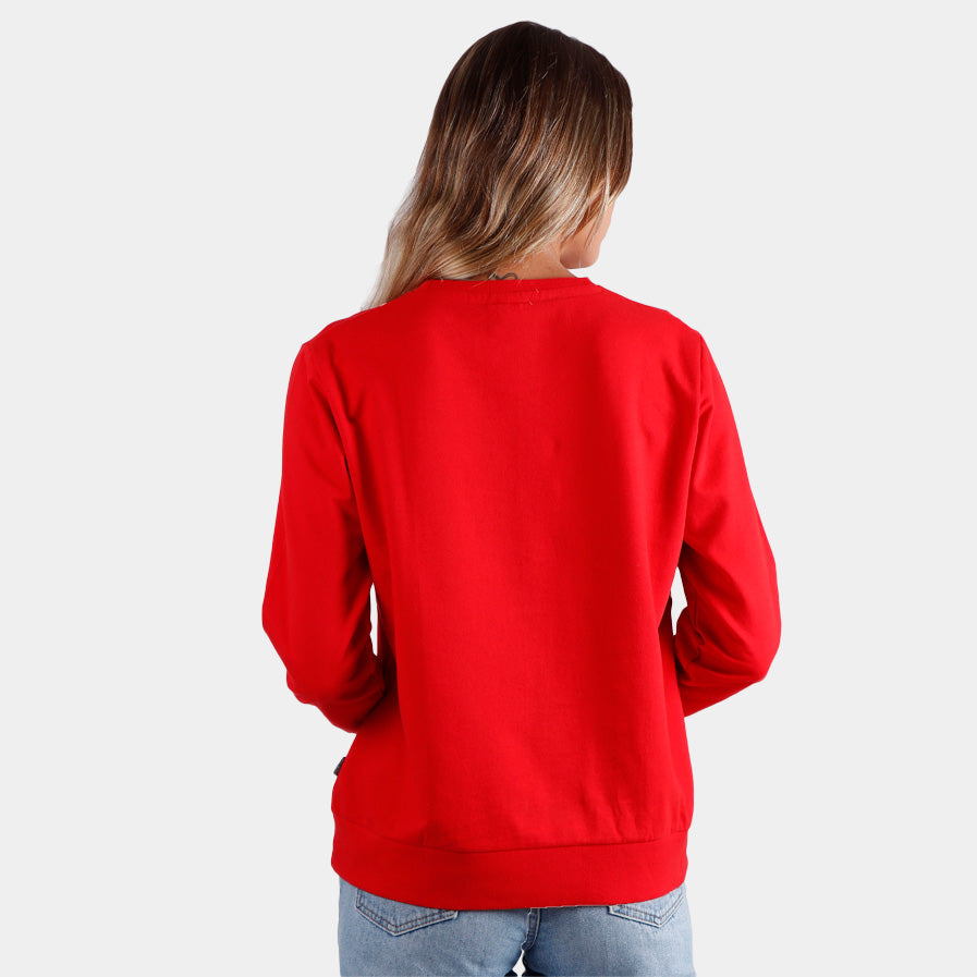 Womens Christmas Sweatshirt Smile Back